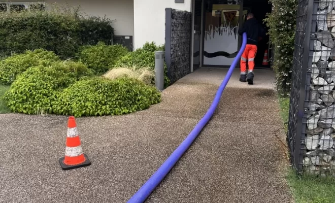 tirage de tuyau pour pompage
