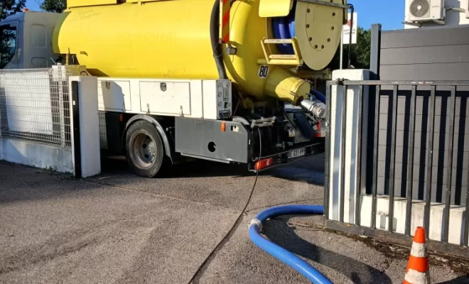 camion pompage vidange bac à graisse